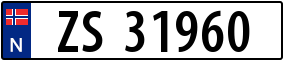 Truck License Plate
